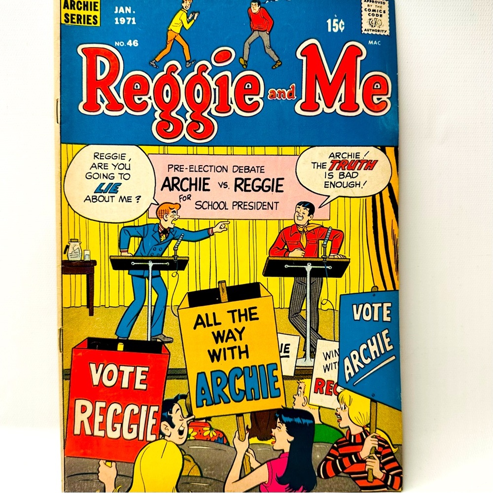Archie Comic Book Series Reggie & Me Jan. 71’ No.46 Collectible VTG Magazine
